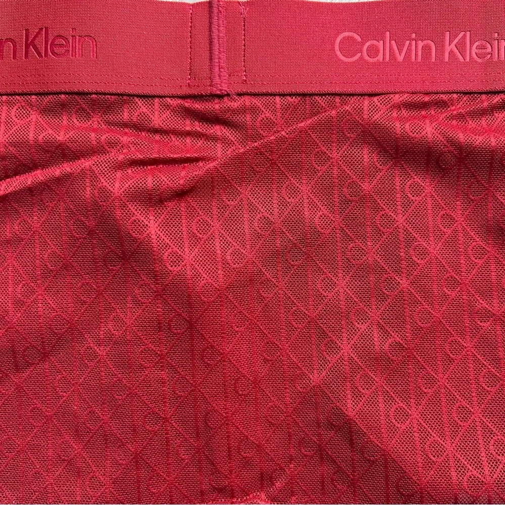 Calvin Klein | Microfiber Lace Trunk in Fall Berry Red (Small) - Picture 9 of 15